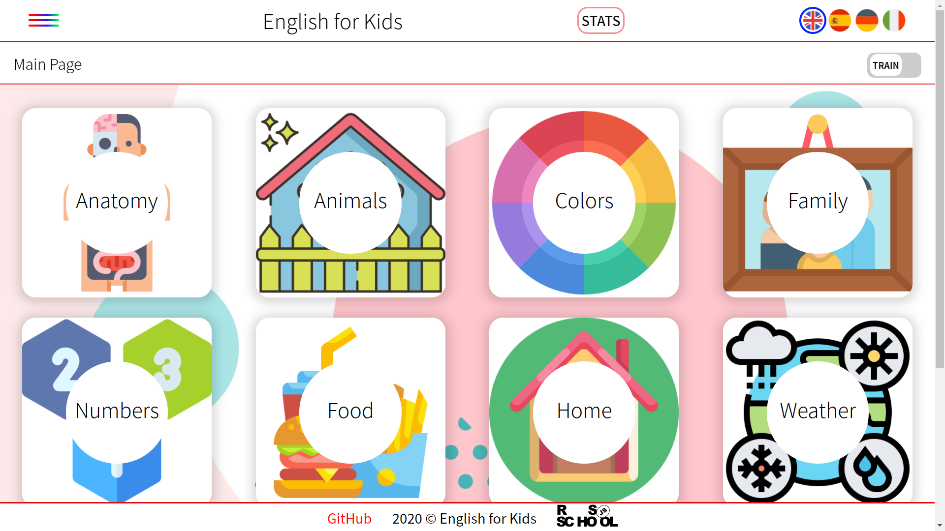 Englsih for kinds