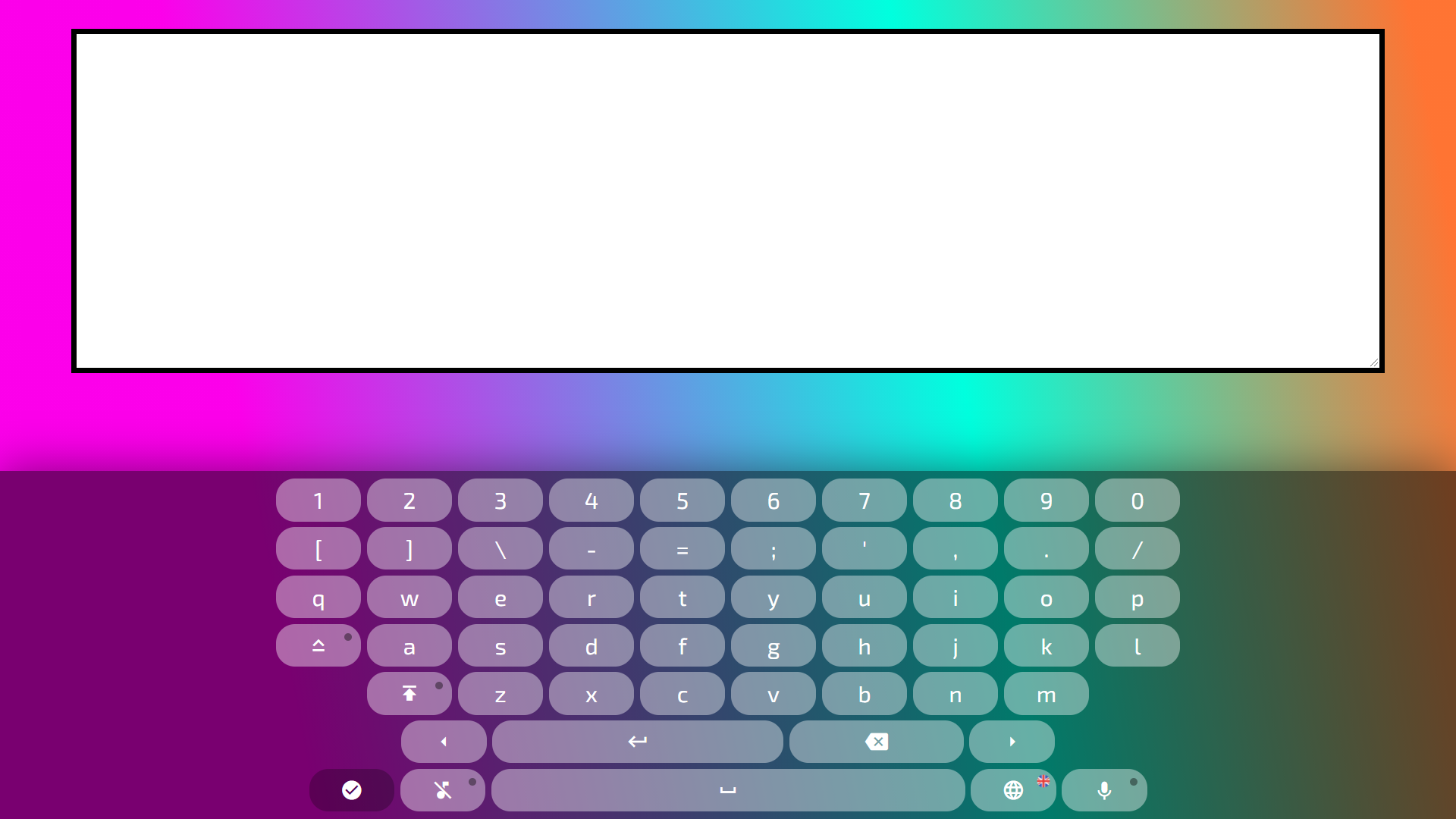 Virtual keyboard